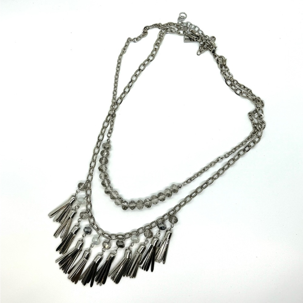The Limited - Silver Layering Statement Necklace … - image 3